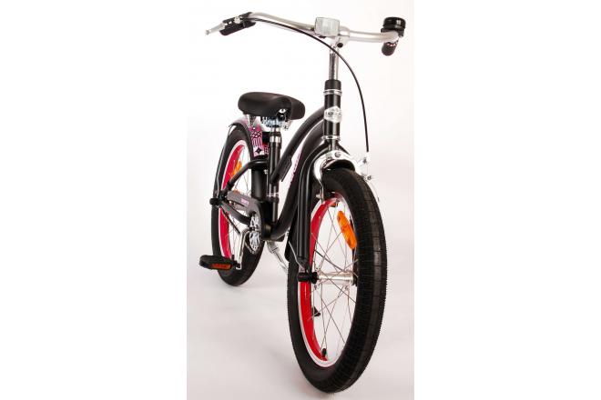 Volare Miracle Cruiser Children's bike - Girls - 18 inch - Matt Black - Prime Collection