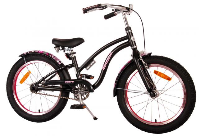 Volare Miracle Cruiser Children's bike - Girls - 18 inch - Matt Black - Prime Collection