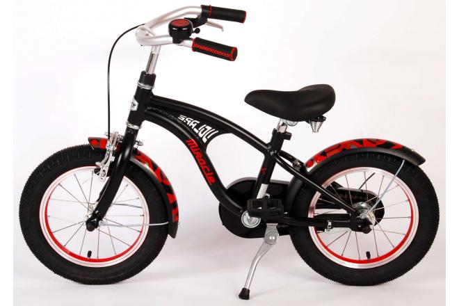 Volare Miracle Cruiser children's bike - boys - 14 inch - matt black - Prime Collection