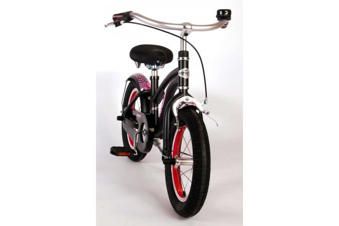 Volare Miracle Cruiser children's bike - Girls- 14 inch - Matt Black - Prime Collection