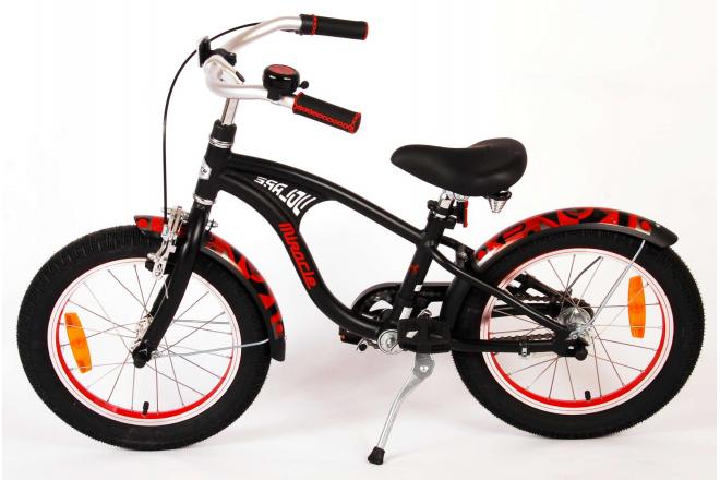 Volare Miracle Cruiser Children's Bike - Boys - 16 inch - Matt Black - Prime Collection