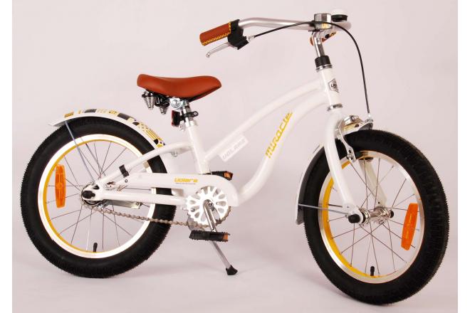 Volare Miracle Cruiser children's bike - Girls - 16 inch - White - Prime Collection