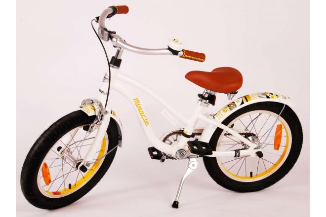 Volare Miracle Cruiser children's bike - Girls - 16 inch - White - Prime Collection