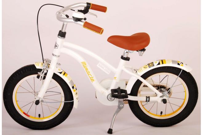 Volare Miracle Cruiser children's bike - Girls- 14 inch - White - Prime Collection