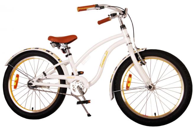 Volare Miracle Cruiser Children's Bicycle - Girls - 20 inch - White - Prime Collection