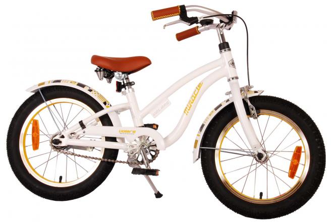 Volare Miracle Cruiser children's bike - Girls - 16 inch - White - Prime Collection