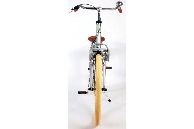 Volare Classic Oma Bicycle - Girls - 24 inch - Matt Silver