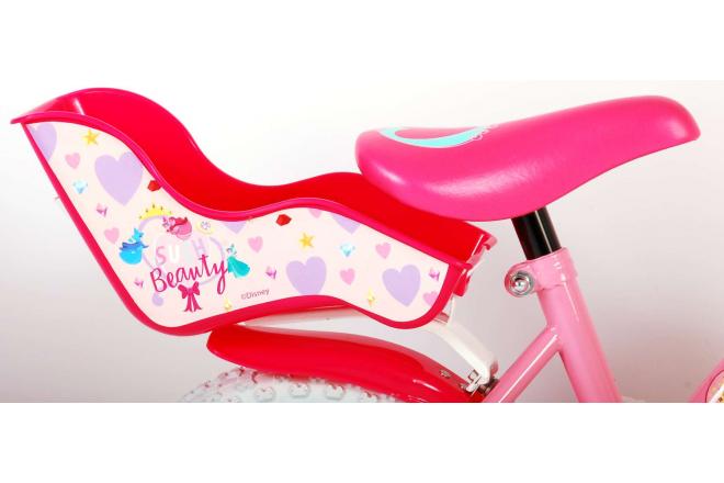 Disney Princess Children's Bicycle - Girls - 12 inch - Pink - Doll's Seat