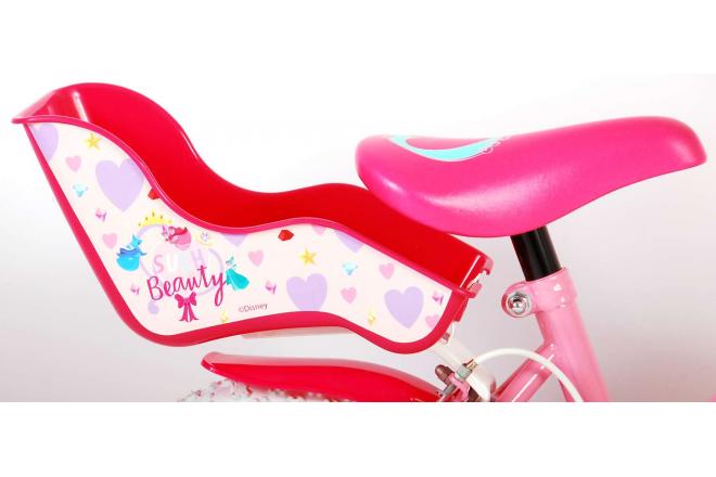 Disney Princess Kids' Bicycle - Girls - 12 inch - Pink - Doll's Seat - Two Hand Brakes