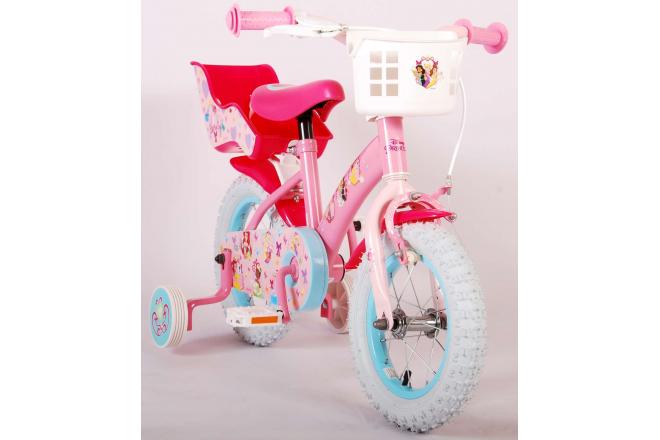 Disney Princess Children's Bicycle - Girls - 12 inch - Pink - Doll's Seat