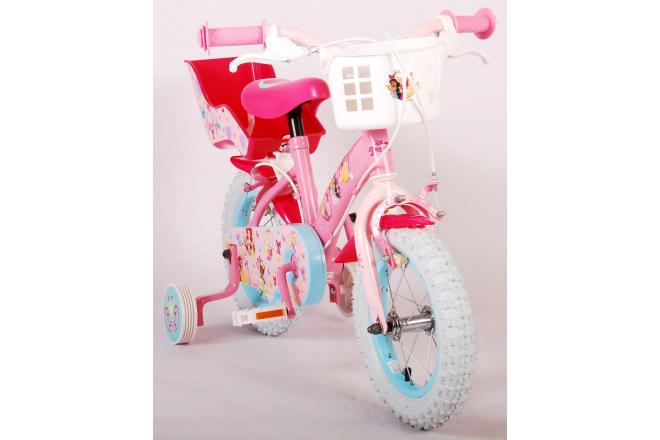 Disney Princess Kids' Bicycle - Girls - 12 inch - Pink - Doll's Seat - Two Hand Brakes