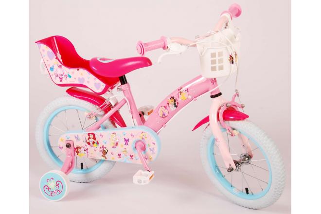 Disney Princess Children's Bike - Girls - 14 inch - Pink - Two Handbrakes