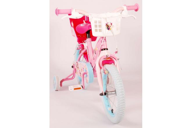 Disney Princess Children's Bike - Girls - 14 inch - Pink - Two Handbrakes