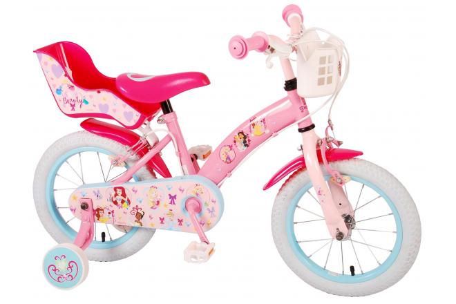 Disney Princess Children's Bike - Girls - 14 inch - Pink - Two Handbrakes