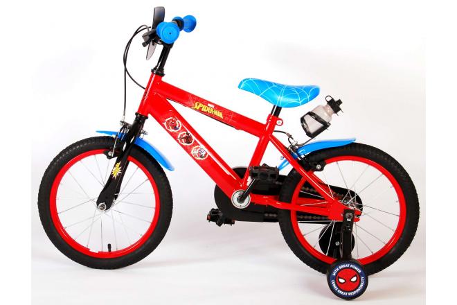 Ultimate Spider-Man Children's bike - Boys - 16 inch - Blue Red - Two Hand Brakes