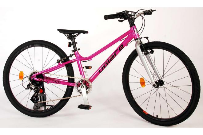 Volare Dynamic children's bike - Girls - 24 inch - Pink - 2 Hand brakes - 8 speed - Prime Collection