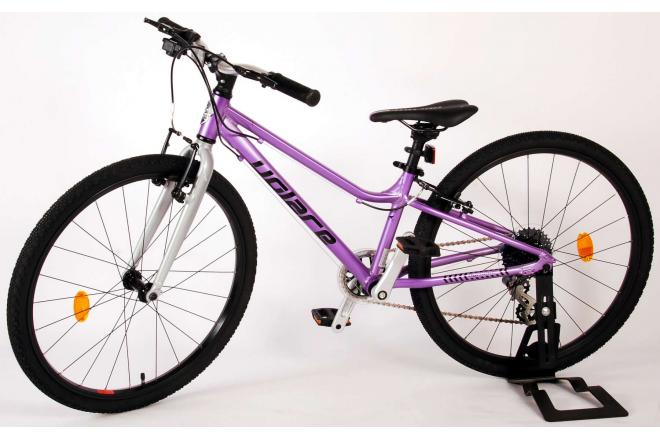 Volare Dynamic Children's Bicycle - Girls - 24 inch - Purple - 2 Handbrakes - 8 Gears - Prime Collection
