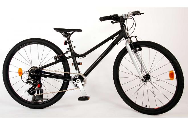 Volare Dynamic Children's Bicycle - Boys - 24 inch - Matt Black - 2 Hand Brakes - 8 Speed - Prime Collection
