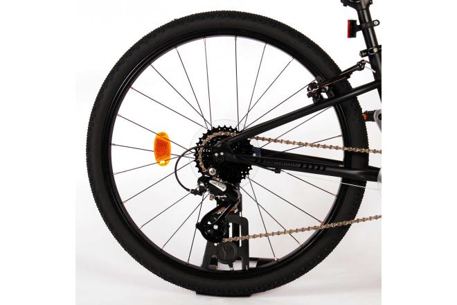 Volare Dynamic Children's Bicycle - Boys - 24 inch - Matt Black - 2 Hand Brakes - 8 Speed - Prime Collection