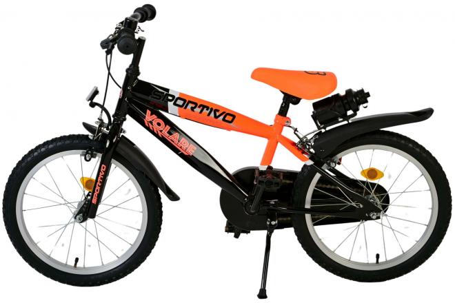 Volare Sportivo Children's Bicycle - Boys - 20 inch - Neon Orange Black - Two handbrakes [CLONE]