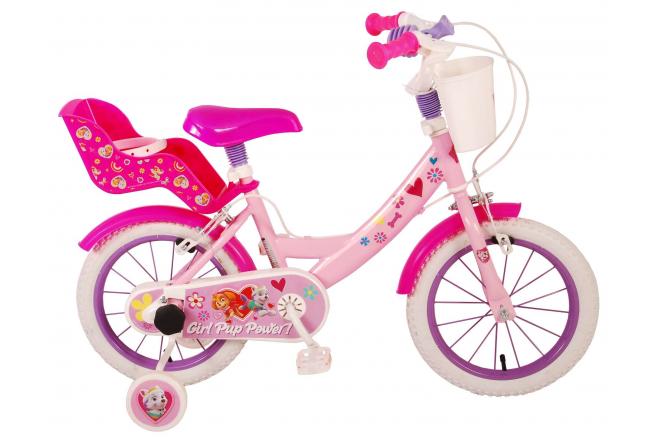 Paw Patrol Children's Bicycle - Girls - 14 inch - Pink - Two handbrakes