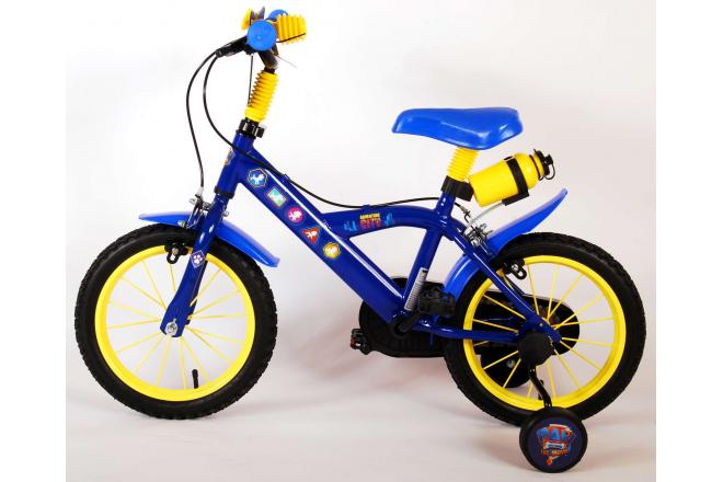 Paw Patrol the Movie Children's Bicycle - Boys - 14 inch - Blue - Two handbrakes