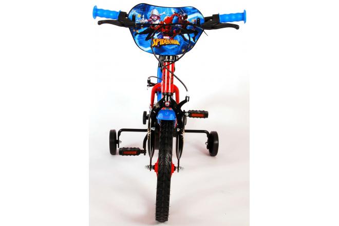 Spider-Man Children's bike - Boys - 14 inch - Red Blue - Two Handbrakes