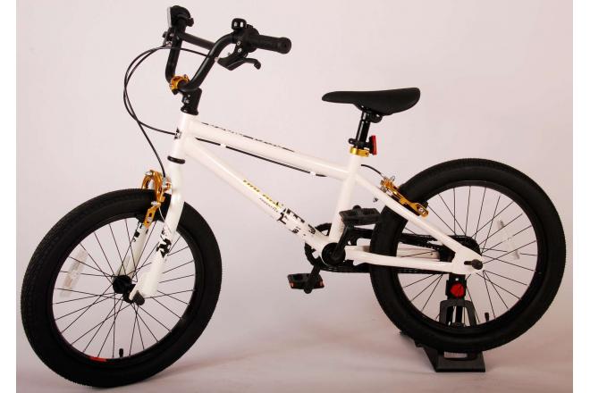 Volare Cool Rider Children's Bicycle - Boys - 18 inch - White - two handbrakes - 95% assembled - Prime Collection