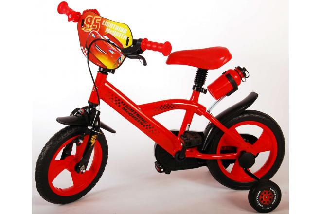 Disney Cars Children's Bicycle - Boys - 12 inch - Red - Reverse pedal system