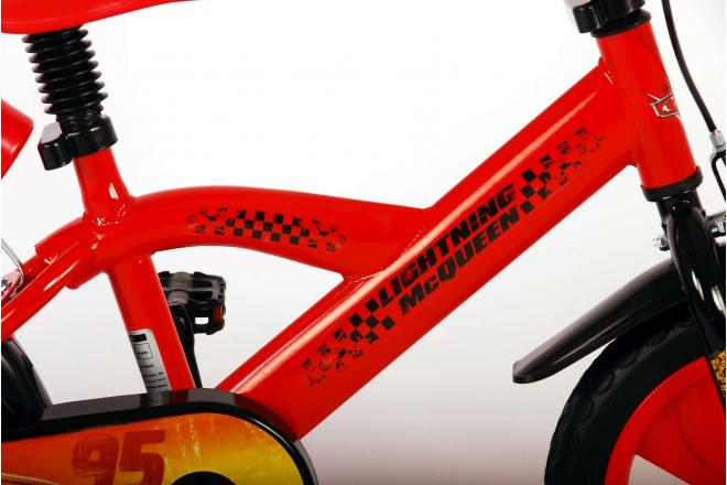 Disney Cars Children's Bicycle - Boys - 12 inch - Red - Reverse pedal system