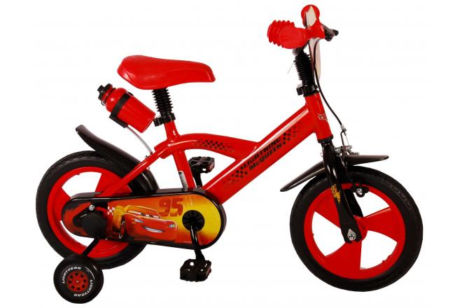 Disney Cars Children's Bicycle - Boys - 12 inch - Red - Reverse pedal system