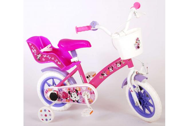 Disney Minnie Children's Bicycle - Girls - 12 inch - Pink - Reverse pedal system