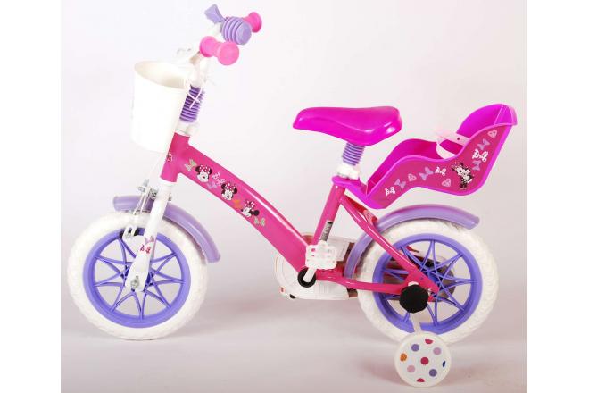 Disney Minnie Children's Bicycle - Girls - 12 inch - Pink - Reverse pedal system