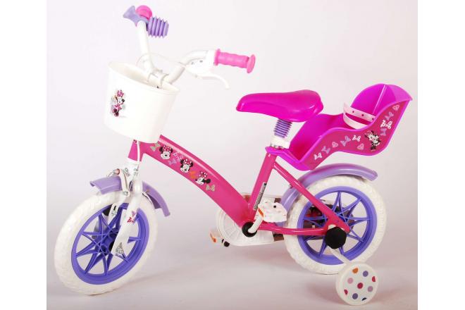 Disney Minnie Children's Bicycle - Girls - 12 inch - Pink - Reverse pedal system