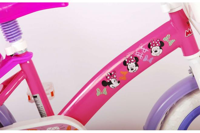 Disney Minnie Children's Bicycle - Girls - 12 inch - Pink - Reverse pedal system