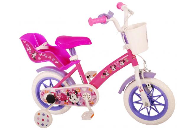 Disney Minnie Children's Bicycle - Girls - 12 inch - Pink - Reverse pedal system