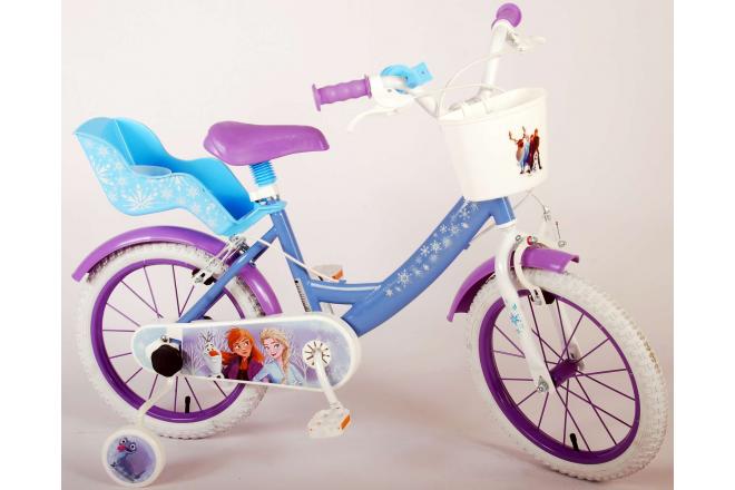 Disney Frozen Children's bicycle - Girls - 16 inch - Blue - Two Handbrakes