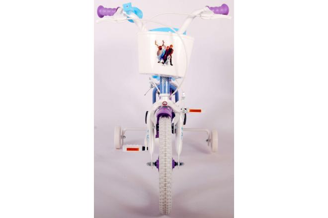 Disney Frozen 2 Children's Bicycle - Girls - 14 inch - Blue / Purple - 2 Hand brakes