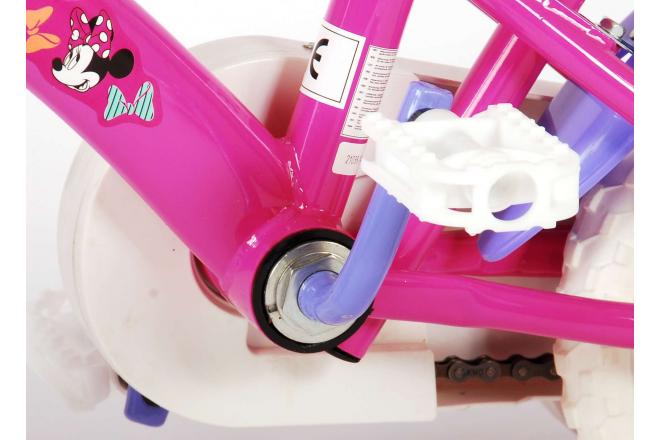 Disney Minnie Cutest Ever! Children's Bicycle - Girls - 10 inch - Pink / White / Purple - Fixed Gear