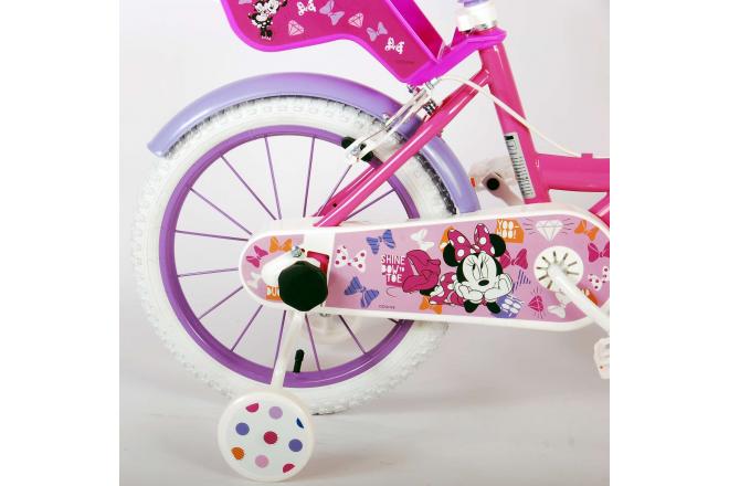 Disney Minnie Cutest Ever! Children's Bicycle - Girls - 16 inch - Pink - Two handbrakes