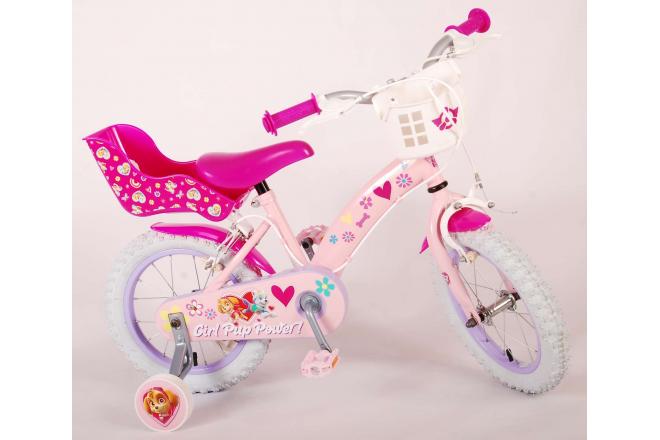 Paw Patrol Kids bike - Girls - 14 inch - Pink - Two handbrakes