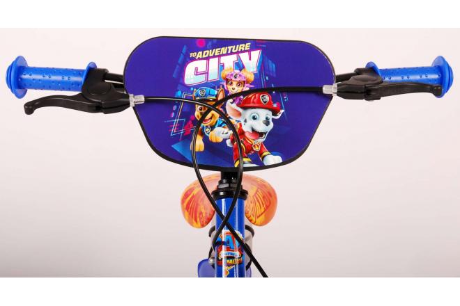 Paw Patrol the Movie Children's Bicycle - Boys - 14 inch - Blue - Two handbrakes