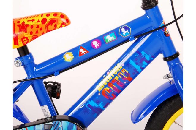 Paw Patrol the Movie Children's Bicycle - Boys - 14 inch - Blue - Two handbrakes