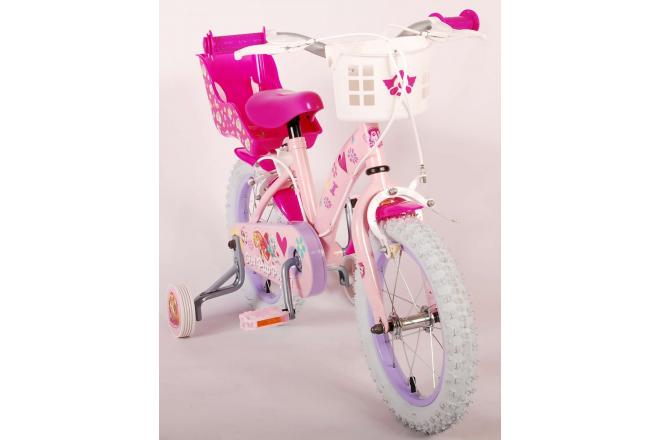 Paw Patrol Kids bike - Girls - 14 inch - Pink - Two handbrakes