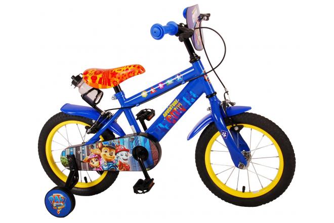 Paw Patrol the Movie Children's Bicycle - Boys - 14 inch - Blue - Two handbrakes