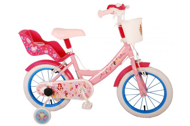 Disney Princess Children's Bike - Girls - 14 inch - Pink - Two Handbrakes