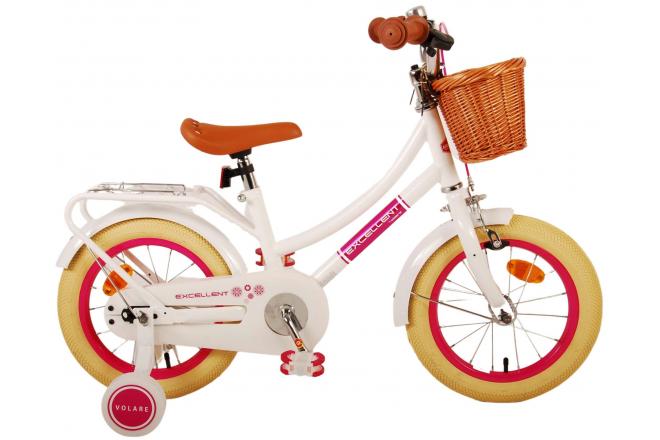 Volare Excellent children's bike - Girls - 14 inch - White