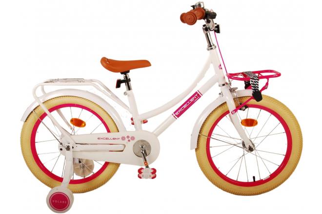 Volare Excellent Children's bike - Girls - 18 inch - White - 95% assembled