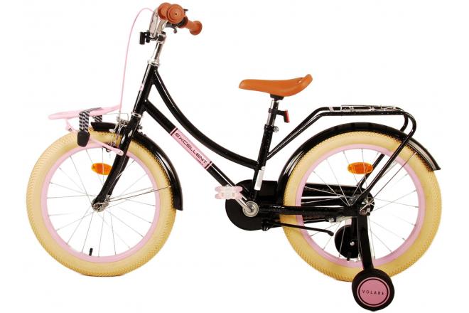 Volare Excellent Children's bike - Girls -18 inch - Black - 95% assembled