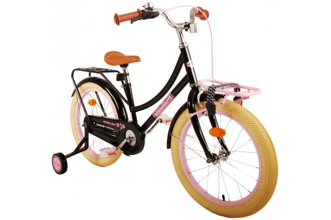 Volare Excellent Children's bike - Girls -18 inch - Black - 95% assembled